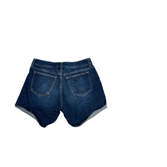 Womens Jean Shorts Arizona Women's Size 9 Co Mid Rise Cuffed Stretch Blue Denim - Picture 5 of 6